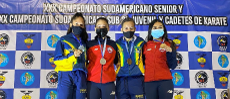Fernanda Vega se hace grande en Guayaquil: oro y bronce en el Sudamericano de Karate 