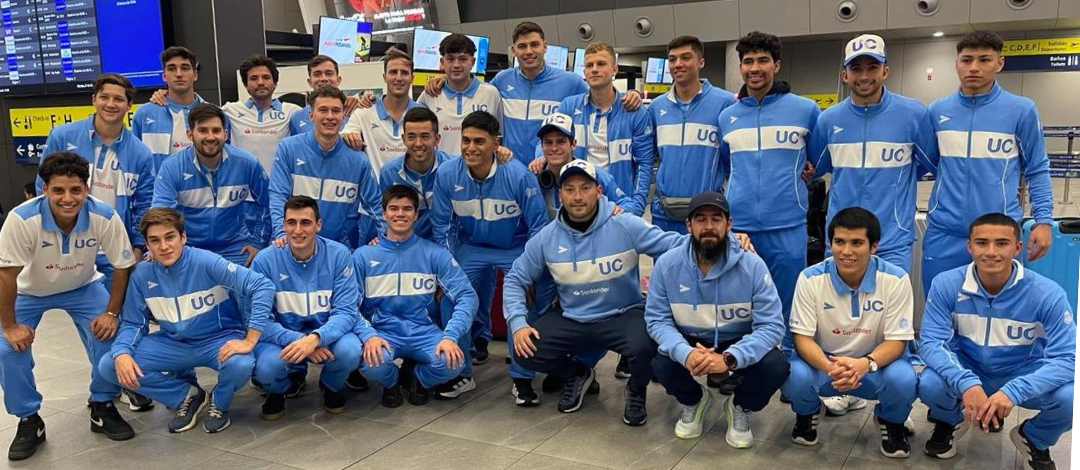 Ya están en Uruguay: Selección de Fútbol de la UC representará a Chile en el FISU América 2024 