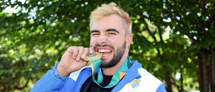 Lucas Nervi, oro en Santiago 2023: “Hay que sacar el prejuicio de que la universidad es la tumba de los deportistas”